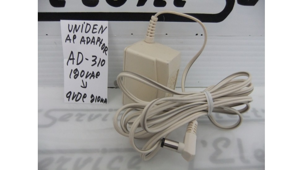 Uniden AD-310 adaptor 120 vac to 9vdc 210ma